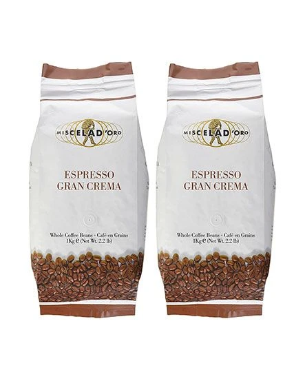 Miscela D'Oro Gran Crema Espresso Beans, 2/2.2 Lb Bags