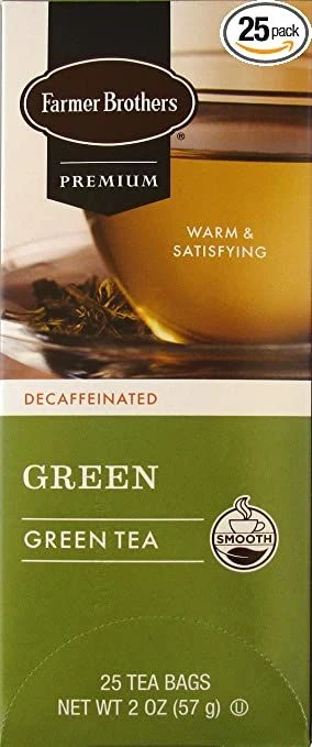 Farmer Brothers Premium: Decaf Green Tea, 2/25 Ct Tea Boxes - Image 3