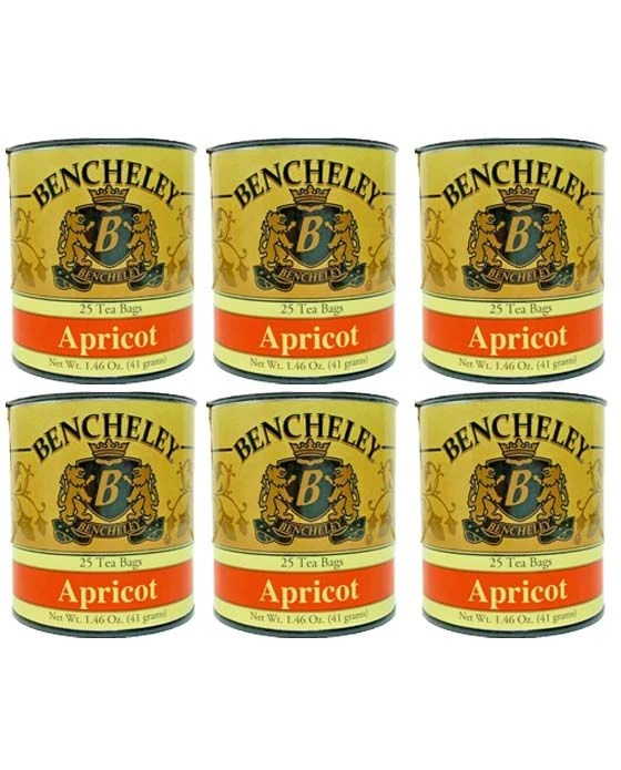Bencheley Tea Bags, 6/25 Ct Apricot Tea