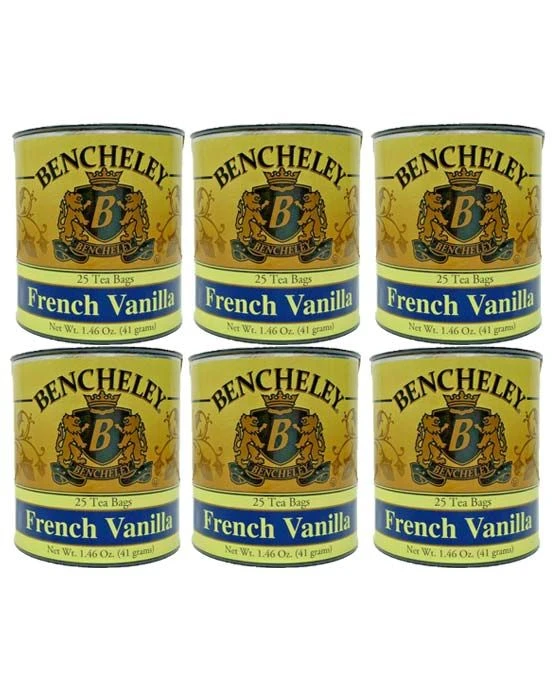 Bencheley Tea Bags, 6/25 Ct French Vanilla Tea