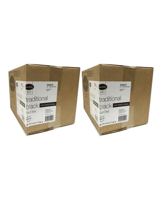 Farmer Brothers Black Iced Tea For Sweetening, 2 Boxes - 24/4 Oz