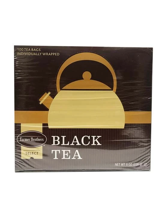 Farmer Brothers Black Tea: 2 Boxes Regular & 2 Boxes Decaf - Image 7