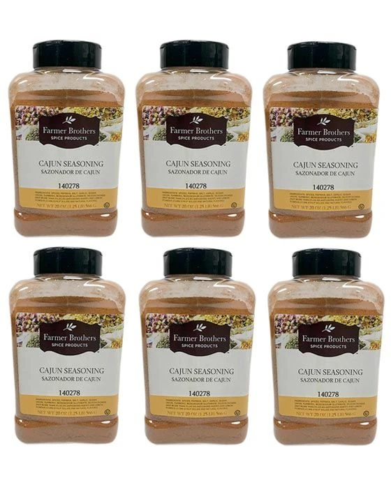 Farmer Brothers Cajun Seasoning (6 Bottles/1.25 Lb Ea.)