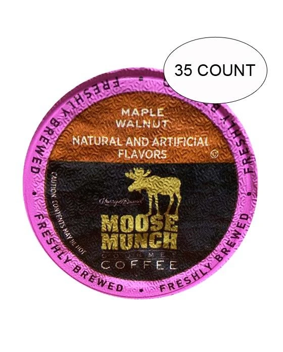 Moose Munch Coffee By Harry & David, Maple Walnut, 35 Single Serve Cups