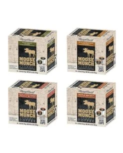 Moose Munch Northwest Blend, Chocolate Caramel, Chocolate Peanut Butter, Maple Walnut 4/18 Ct Boxes