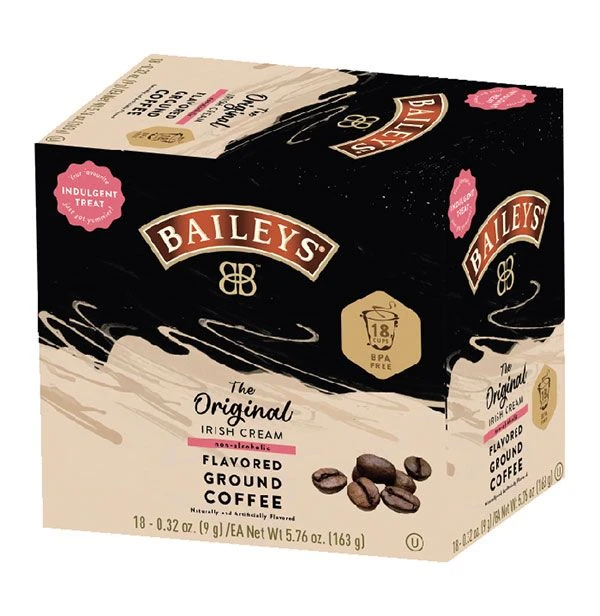 Baileys Bailey's, The Original Irish Cream Flavored Coffee, 2/18 Single Serve Cups - Image 2