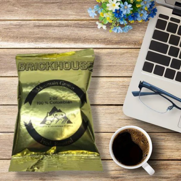 Brickhouse 100% Colombian Ground Coffee, 80/2 Oz Bags - Image 2