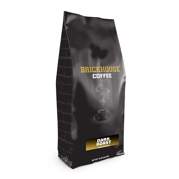 Brickhouse Ground Coffee, Dark Roast, 12oz Bag