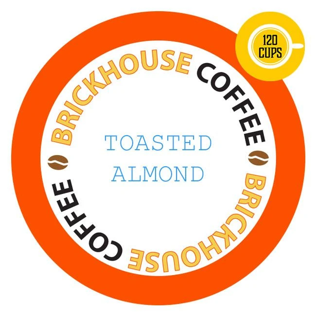 Brickhouse Single Serve Coffee, Toasted Almond, 120 Count