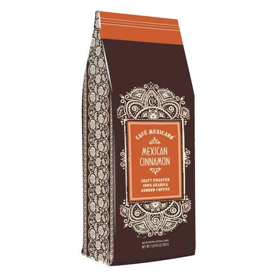Cafe Mexicano Ground Coffee, Mexican Cinnamon, 1 Lb Bag (2 Pack) - Image 2