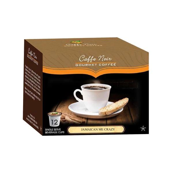 Caffe Noir Gourmet Coffee Jamaican Me Crazy, Single Serve Beverage Cups, 6 Box 12 Count Each - Image 2