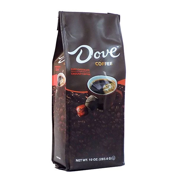 Dove Dark Chocolate, Naturally And Artificially Flavored Ground Coffee, 6/10 Oz Bags - Image 2