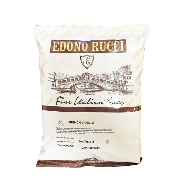 Edono Rucci French Vanilla Cappuccino Mix, 2 Bags (2 Lbs Each) - Image 2