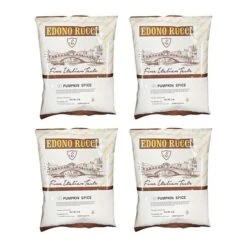 Edono Rucci Pumpkin Spice Cappuccino Mix, 4 Bags (2 Lbs Each)