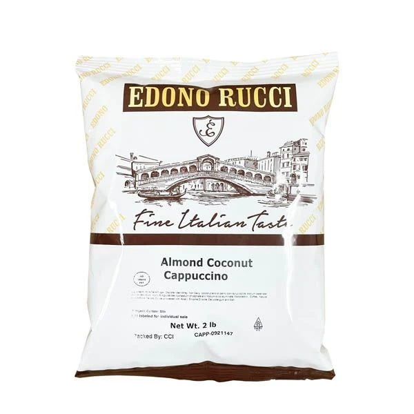 Edono Rucci Almond Coconut Powdered Cappuccino Mix, 6/2 Lb Bags - Image 2