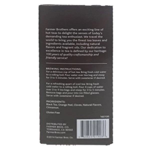Farmer Brothers Premium: Orange Spice Hot Tea, 2/25 Ct Tea Boxes - Image 3