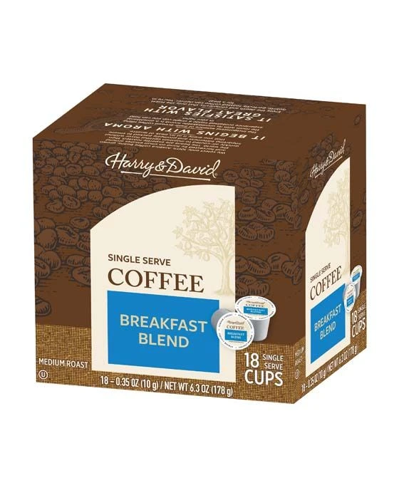 Harry & David Breakfast Blend Coffee Single Serve Cups, 4/18 Count - Image 2