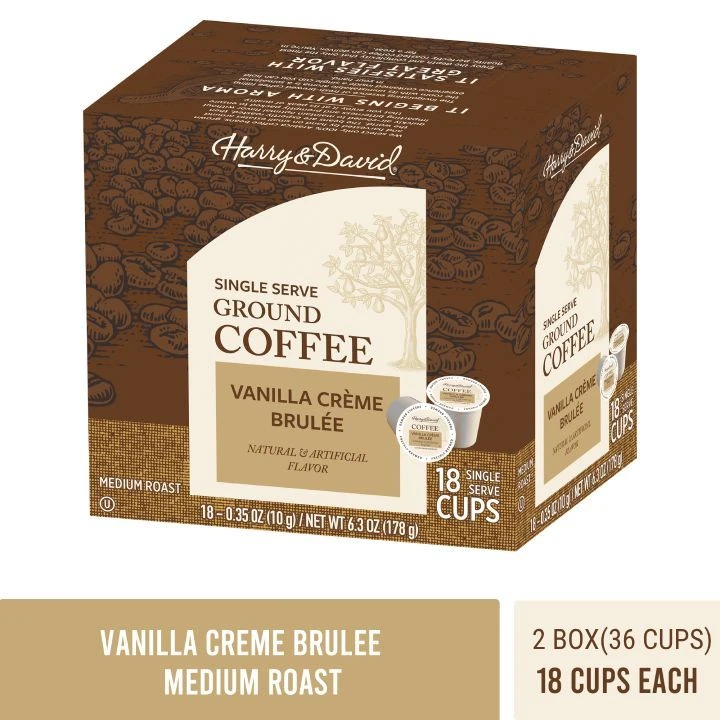 Harry & David Vanilla Creme Brulee Single Serve Coffee, 2/18 Count - Image 2
