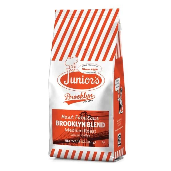 Junior's Most Fabulous Brooklyn Blend, Medium Roast Ground Coffee, 6/12 Oz Bags - Image 2
