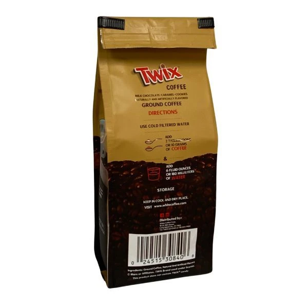Twix Milk Chocolate, Caramel And Cookie Bars, Naturally And Artificially Flavored Ground Coffee, 2/10 Oz Bag - Image 3