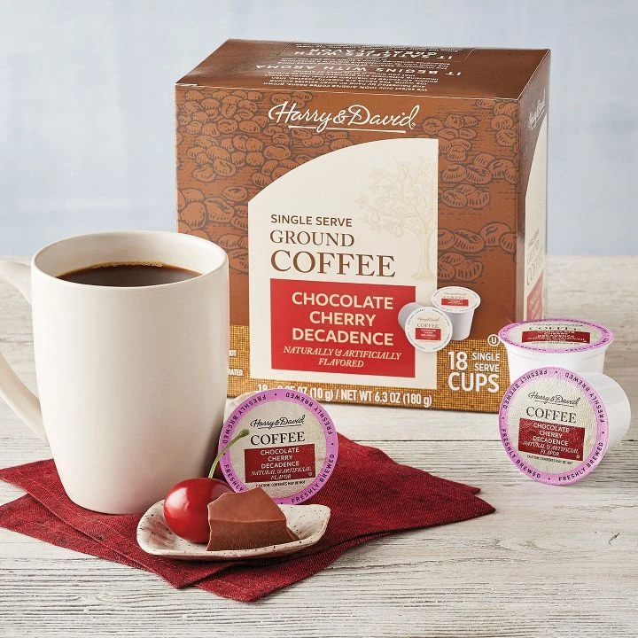 Harry & David Coffee Combo, Chocolate Cherry Decadence, Chocolate Raspberry 2/18 Ct Boxes - Image 3